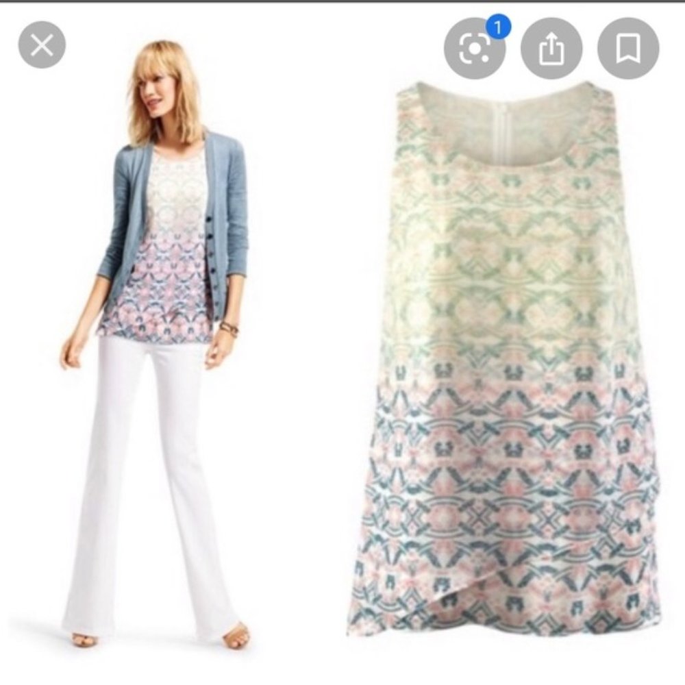 Heart of cabi blouse—gorgeous details and print